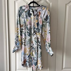 Ted Baker Multicolor Floral Long Sleeve Dress